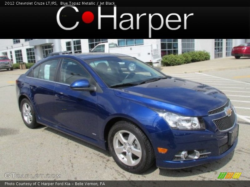 Blue Topaz Metallic / Jet Black 2012 Chevrolet Cruze LT/RS