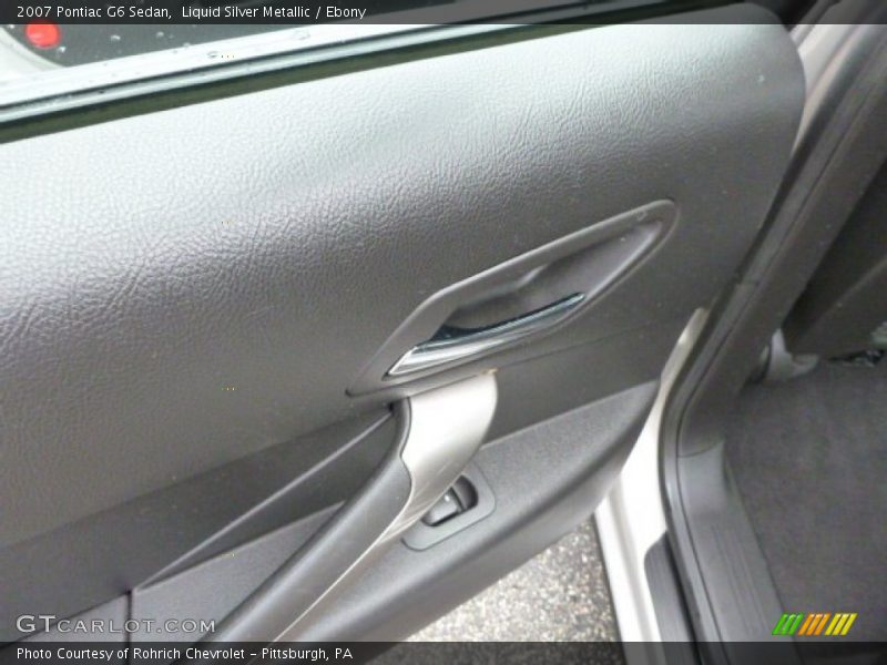 Liquid Silver Metallic / Ebony 2007 Pontiac G6 Sedan