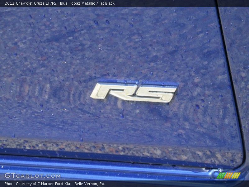Blue Topaz Metallic / Jet Black 2012 Chevrolet Cruze LT/RS