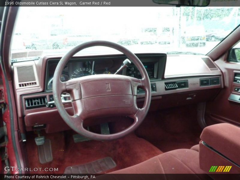 Garnet Red / Red 1996 Oldsmobile Cutlass Ciera SL Wagon