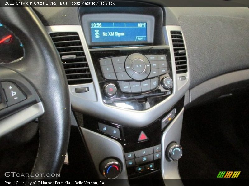 Blue Topaz Metallic / Jet Black 2012 Chevrolet Cruze LT/RS