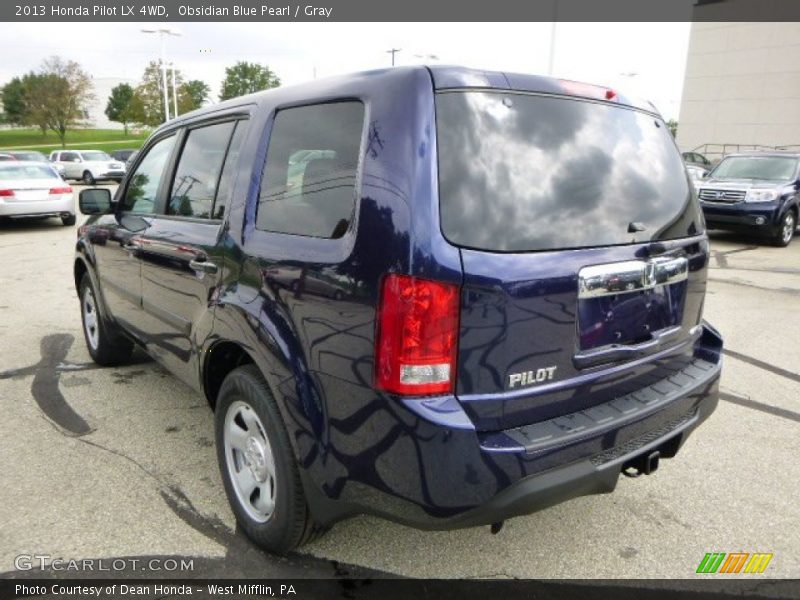 Obsidian Blue Pearl / Gray 2013 Honda Pilot LX 4WD