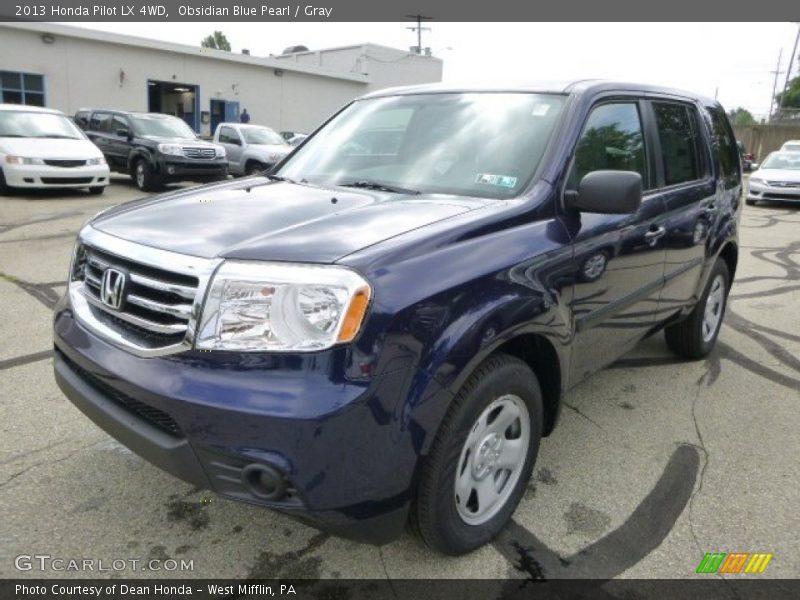 Obsidian Blue Pearl / Gray 2013 Honda Pilot LX 4WD