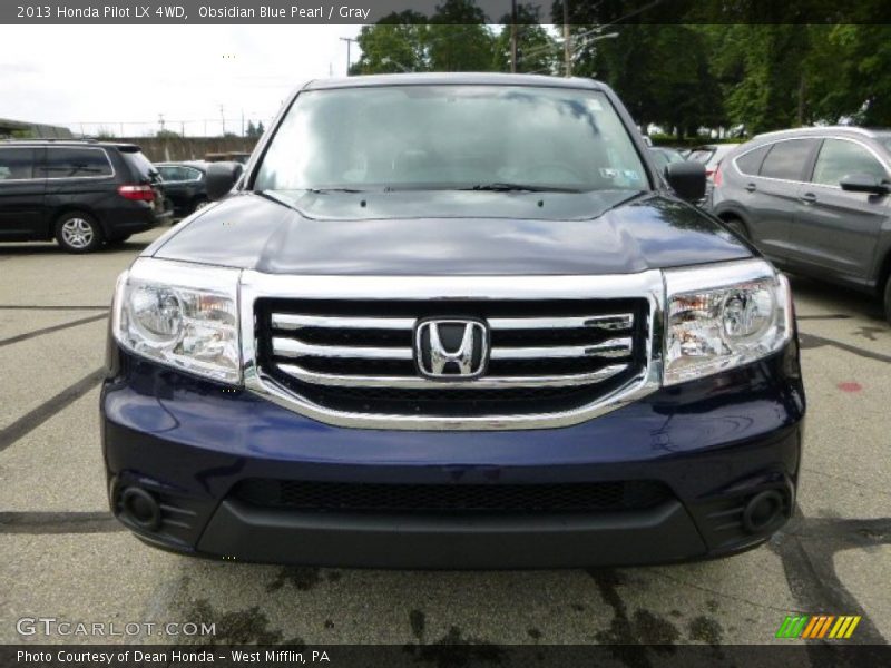 Obsidian Blue Pearl / Gray 2013 Honda Pilot LX 4WD