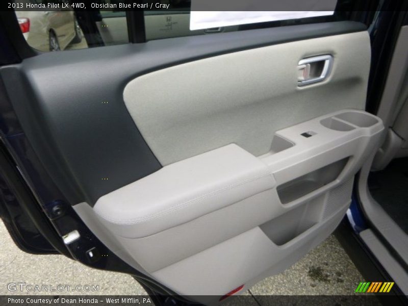 Obsidian Blue Pearl / Gray 2013 Honda Pilot LX 4WD