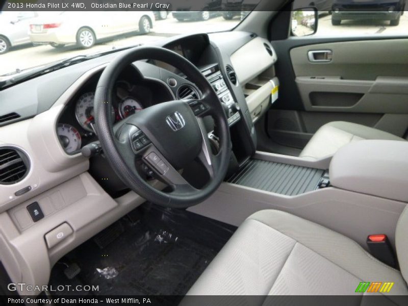 Obsidian Blue Pearl / Gray 2013 Honda Pilot LX 4WD