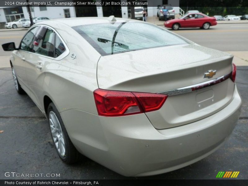 Champagne Silver Metallic / Jet Black/Dark Titanium 2014 Chevrolet Impala LS