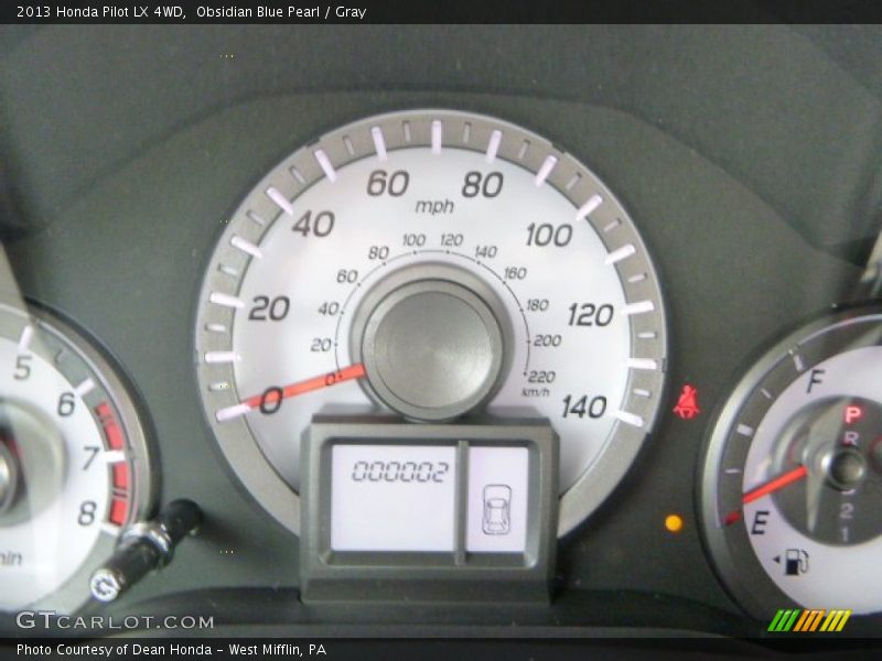Obsidian Blue Pearl / Gray 2013 Honda Pilot LX 4WD
