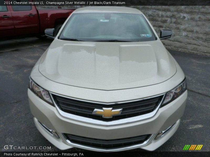 Champagne Silver Metallic / Jet Black/Dark Titanium 2014 Chevrolet Impala LS