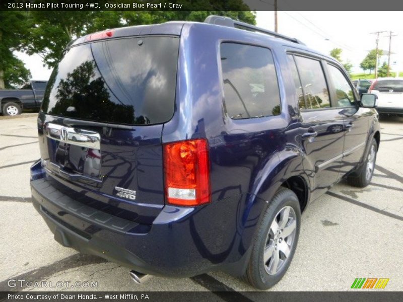 Obsidian Blue Pearl / Gray 2013 Honda Pilot Touring 4WD