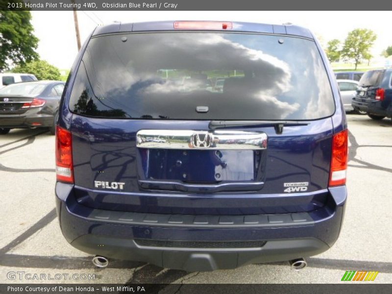 Obsidian Blue Pearl / Gray 2013 Honda Pilot Touring 4WD