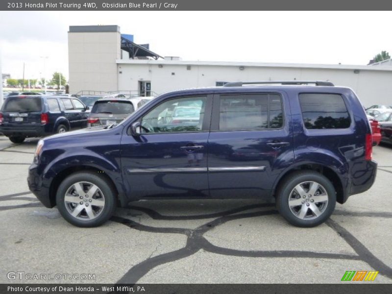 Obsidian Blue Pearl / Gray 2013 Honda Pilot Touring 4WD