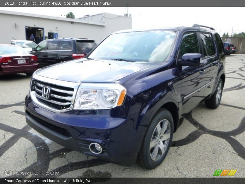 Obsidian Blue Pearl / Gray 2013 Honda Pilot Touring 4WD