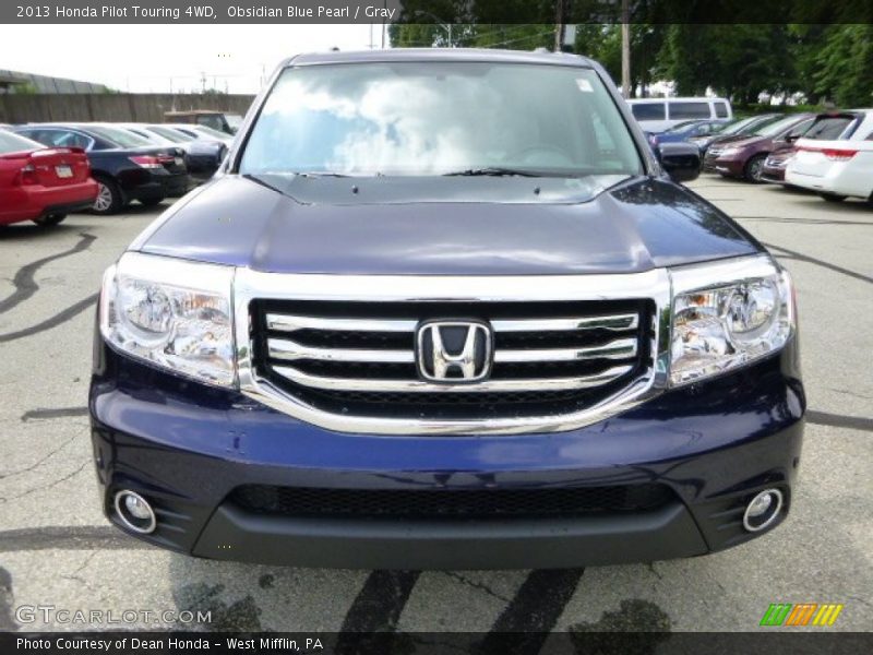 Obsidian Blue Pearl / Gray 2013 Honda Pilot Touring 4WD