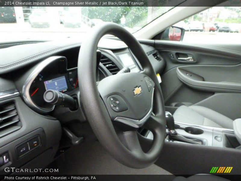 Champagne Silver Metallic / Jet Black/Dark Titanium 2014 Chevrolet Impala LS