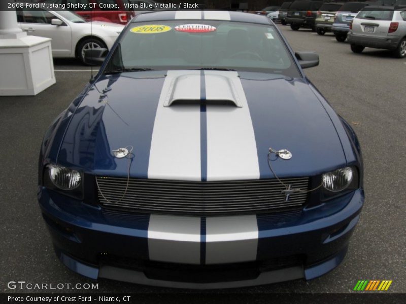 Vista Blue Metallic / Black 2008 Ford Mustang Shelby GT Coupe