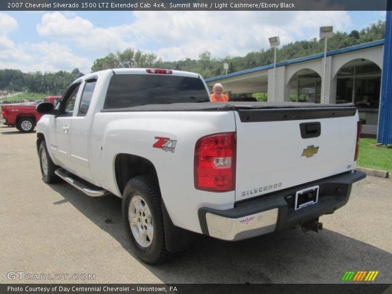 Summit White / Light Cashmere/Ebony Black 2007 Chevrolet Silverado 1500 LTZ Extended Cab 4x4