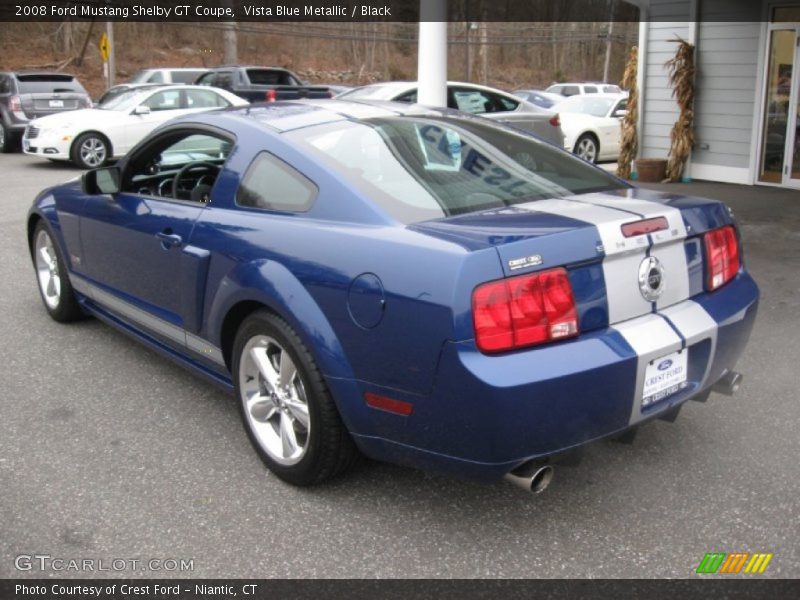 Vista Blue Metallic / Black 2008 Ford Mustang Shelby GT Coupe