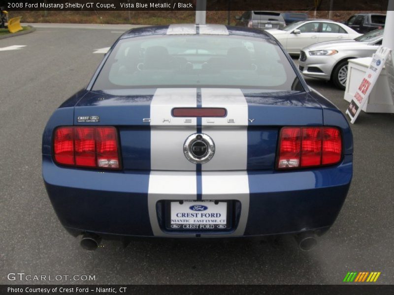 Vista Blue Metallic / Black 2008 Ford Mustang Shelby GT Coupe