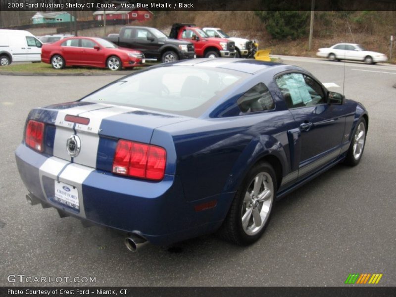 Vista Blue Metallic / Black 2008 Ford Mustang Shelby GT Coupe