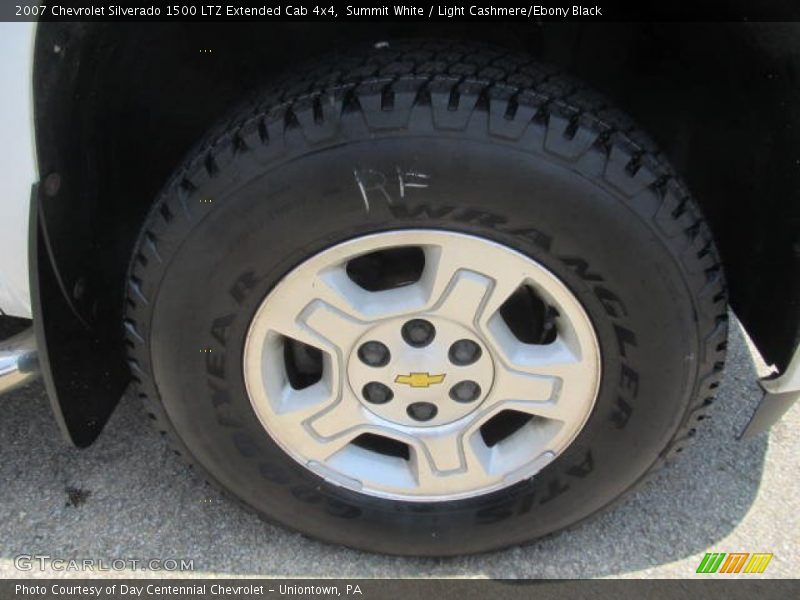 Summit White / Light Cashmere/Ebony Black 2007 Chevrolet Silverado 1500 LTZ Extended Cab 4x4