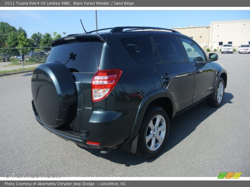 Black Forest Metallic / Sand Beige 2011 Toyota RAV4 V6 Limited 4WD