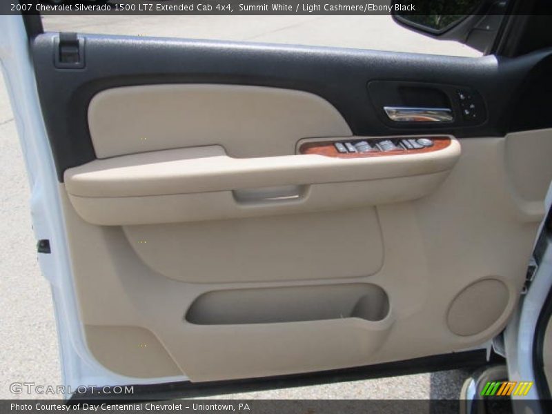 Summit White / Light Cashmere/Ebony Black 2007 Chevrolet Silverado 1500 LTZ Extended Cab 4x4