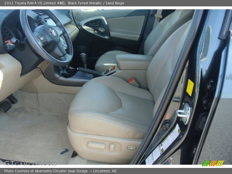 Black Forest Metallic / Sand Beige 2011 Toyota RAV4 V6 Limited 4WD