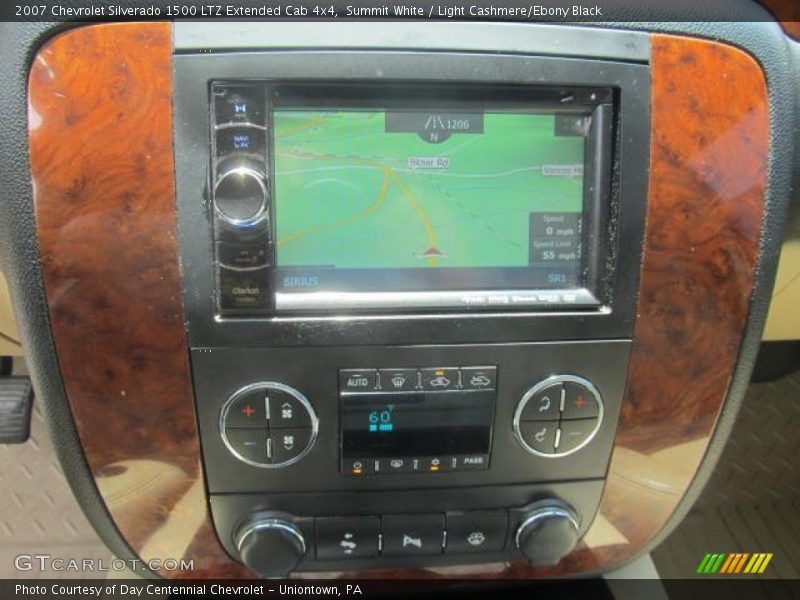 Summit White / Light Cashmere/Ebony Black 2007 Chevrolet Silverado 1500 LTZ Extended Cab 4x4