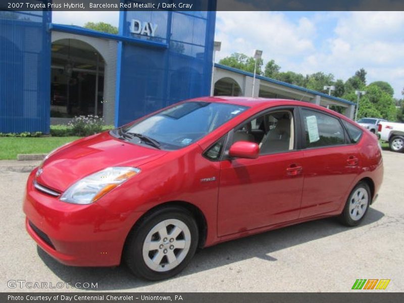 Barcelona Red Metallic / Dark Gray 2007 Toyota Prius Hybrid