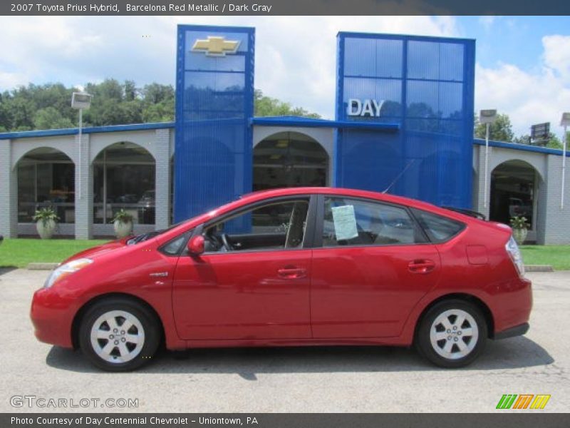 Barcelona Red Metallic / Dark Gray 2007 Toyota Prius Hybrid