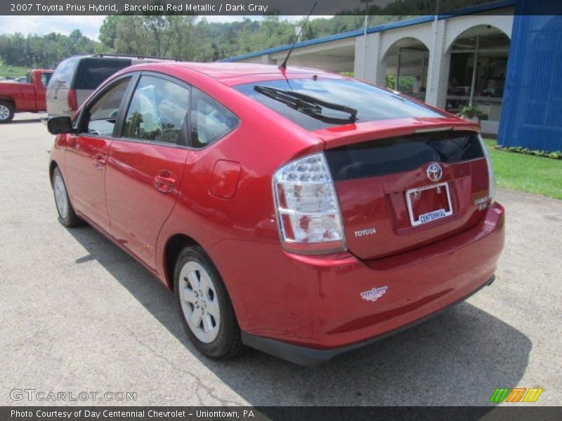 Barcelona Red Metallic / Dark Gray 2007 Toyota Prius Hybrid