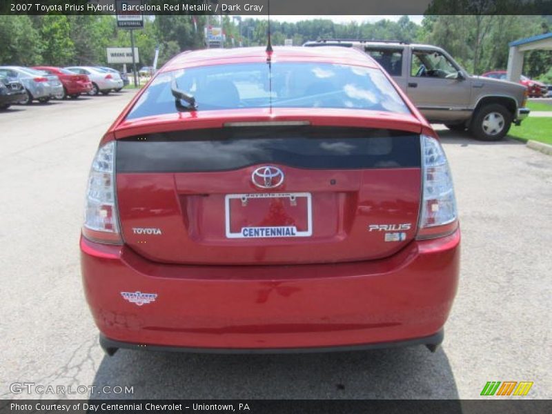 Barcelona Red Metallic / Dark Gray 2007 Toyota Prius Hybrid