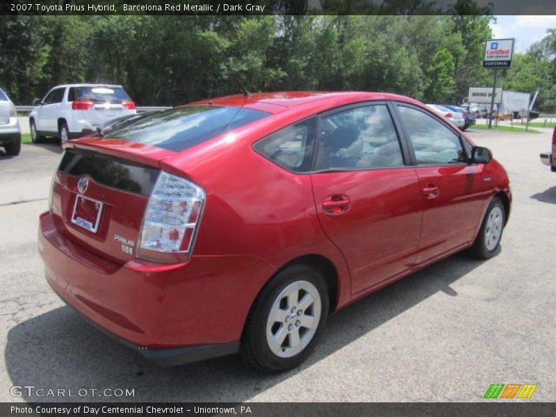Barcelona Red Metallic / Dark Gray 2007 Toyota Prius Hybrid