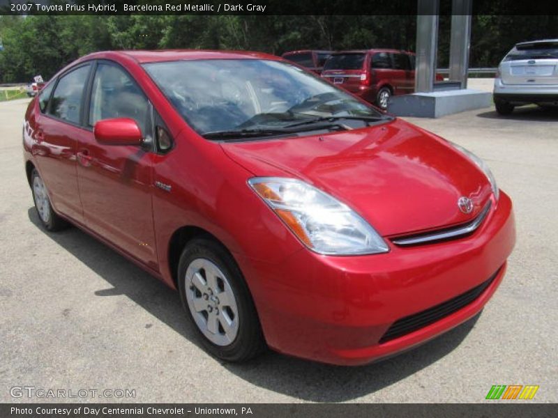 Barcelona Red Metallic / Dark Gray 2007 Toyota Prius Hybrid