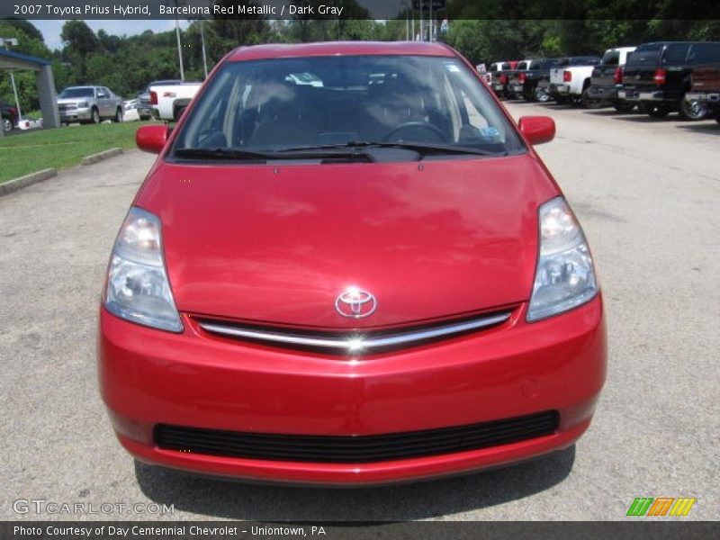 Barcelona Red Metallic / Dark Gray 2007 Toyota Prius Hybrid