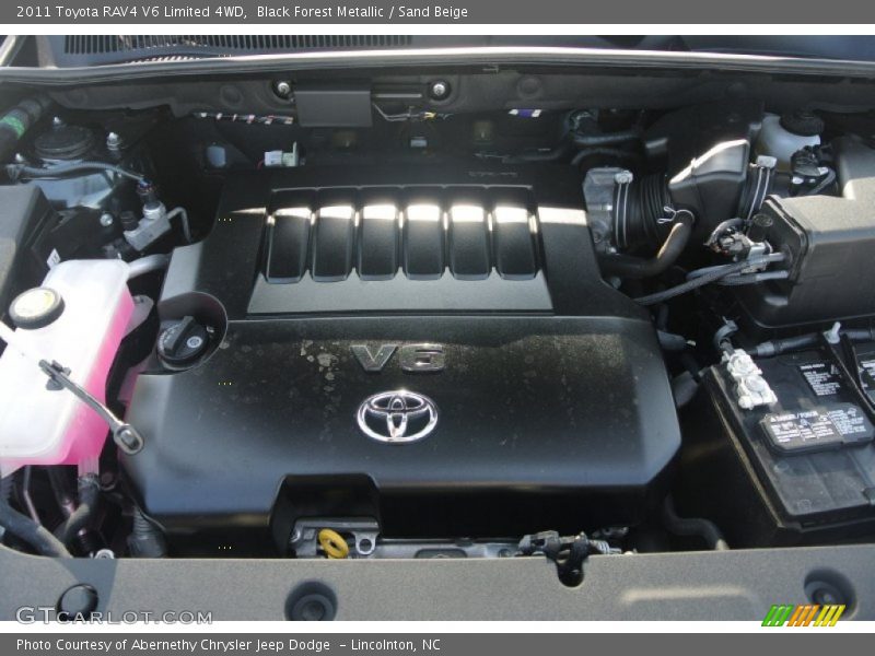 Black Forest Metallic / Sand Beige 2011 Toyota RAV4 V6 Limited 4WD