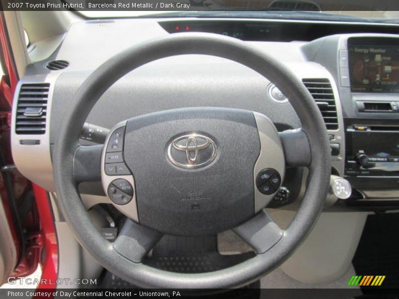 Barcelona Red Metallic / Dark Gray 2007 Toyota Prius Hybrid