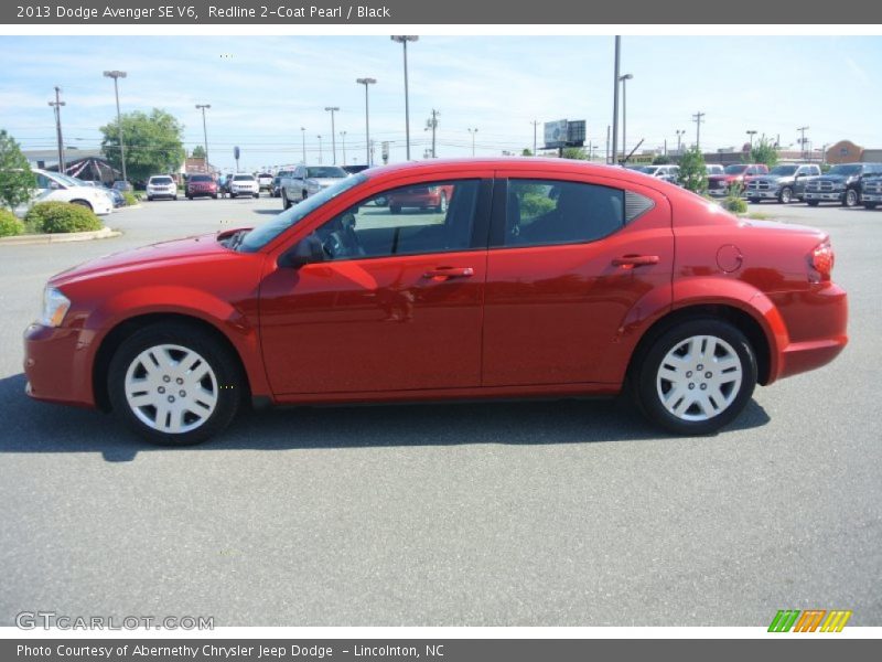 Redline 2-Coat Pearl / Black 2013 Dodge Avenger SE V6