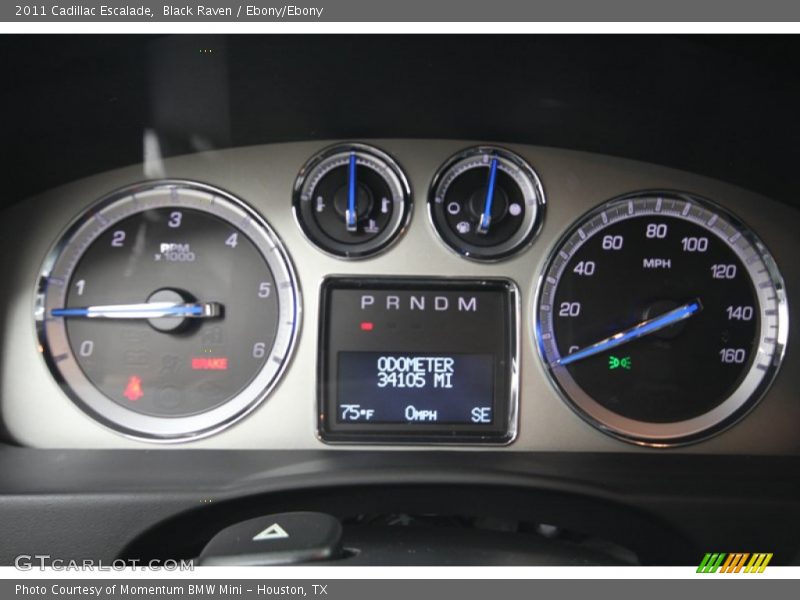 Black Raven / Ebony/Ebony 2011 Cadillac Escalade