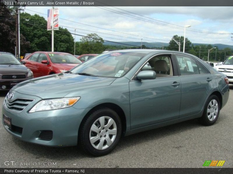 Aloe Green Metallic / Bisque 2011 Toyota Camry LE