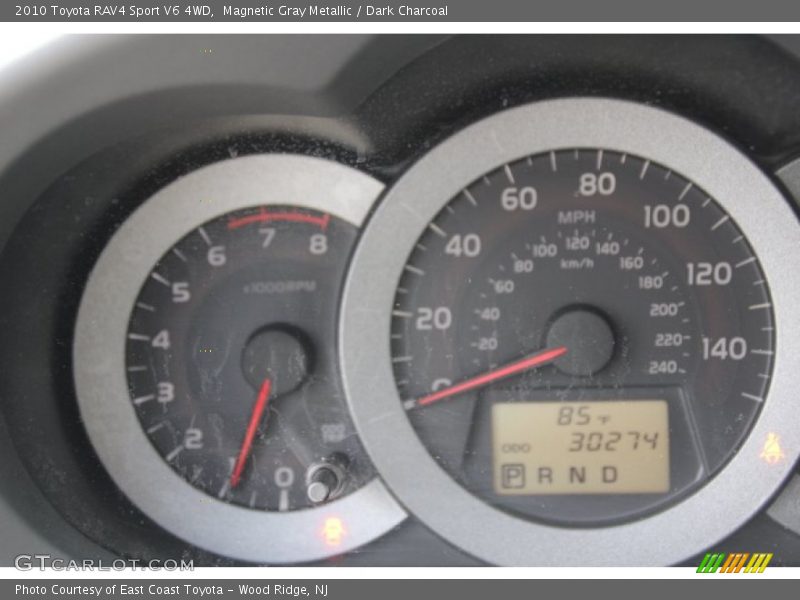 Magnetic Gray Metallic / Dark Charcoal 2010 Toyota RAV4 Sport V6 4WD