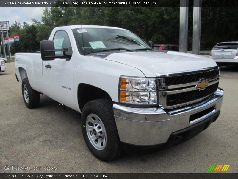 Front 3/4 View of 2014 Silverado 3500HD WT Regular Cab 4x4