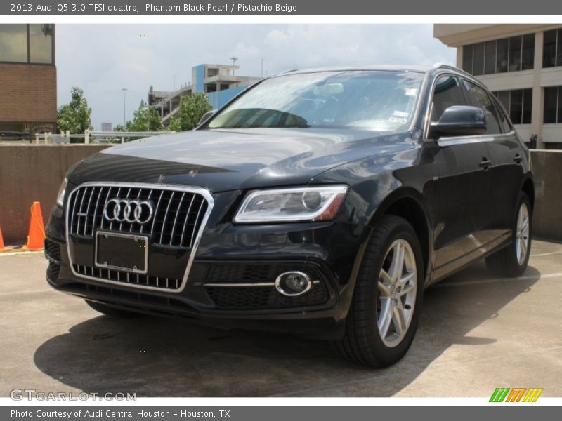 Phantom Black Pearl / Pistachio Beige 2013 Audi Q5 3.0 TFSI quattro