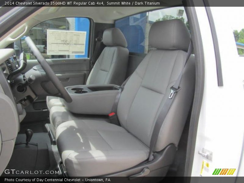 Front Seat of 2014 Silverado 3500HD WT Regular Cab 4x4