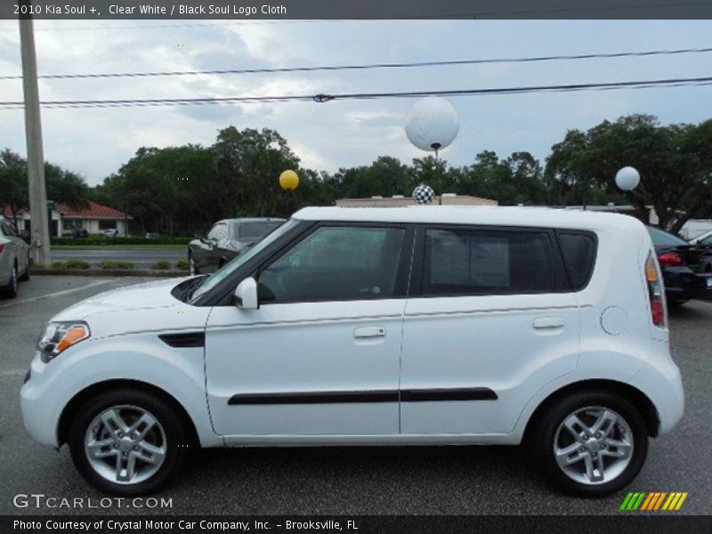 Clear White / Black Soul Logo Cloth 2010 Kia Soul +