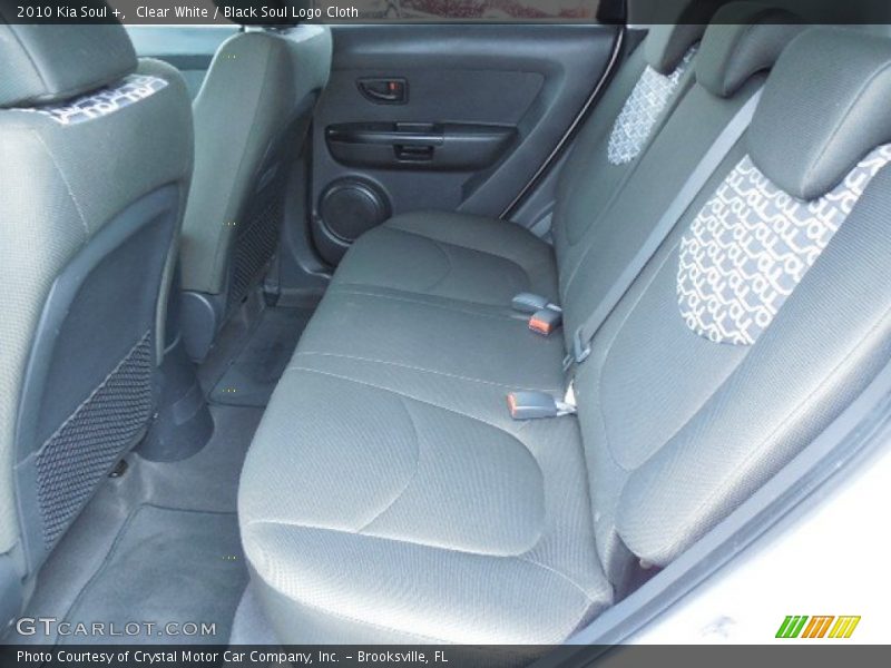 Clear White / Black Soul Logo Cloth 2010 Kia Soul +