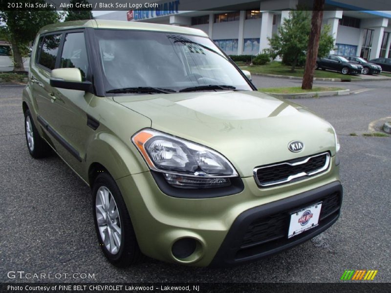 Alien Green / Black Soul Logo Cloth 2012 Kia Soul +