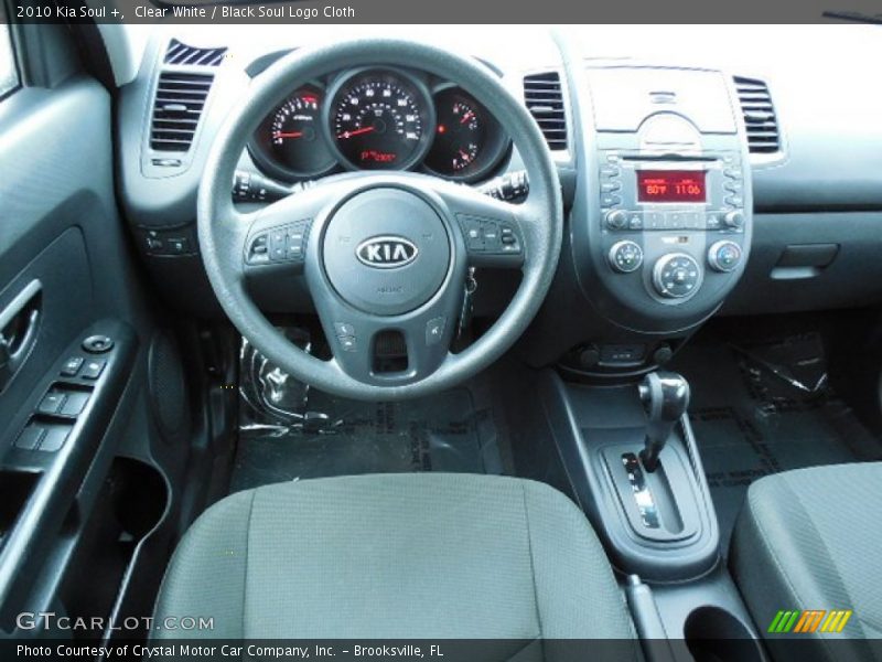 Clear White / Black Soul Logo Cloth 2010 Kia Soul +