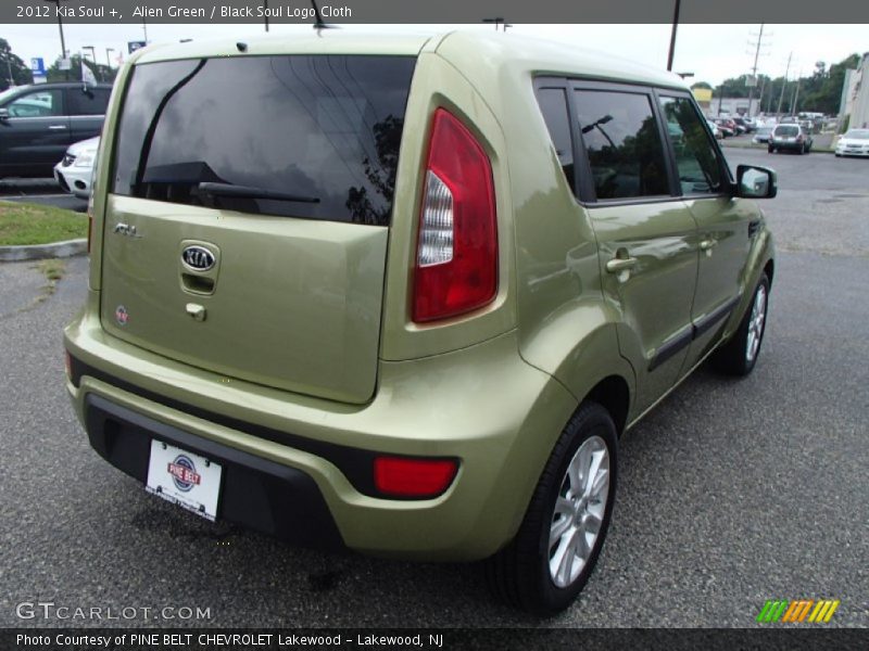 Alien Green / Black Soul Logo Cloth 2012 Kia Soul +